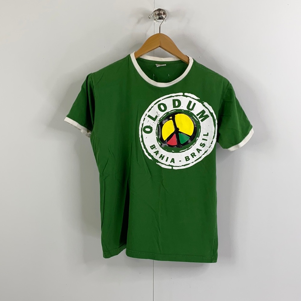 Olodum Brasil Bahia Graphic Ringer Tee